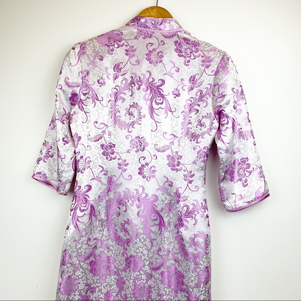Custom Made Lavender Qipao - Picture 6 of 8